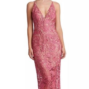 Dress the population Marie Lace pink dress